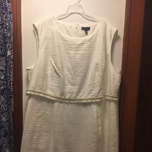 The Limited White Tweed Dress Size 24